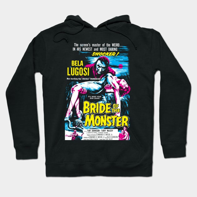 Bride Of The Monster poster Hoodie by MarbitMonster